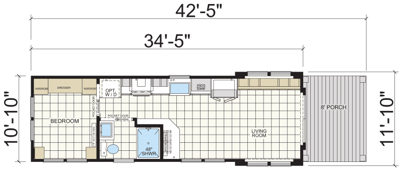 Floor plan Athens Park Model