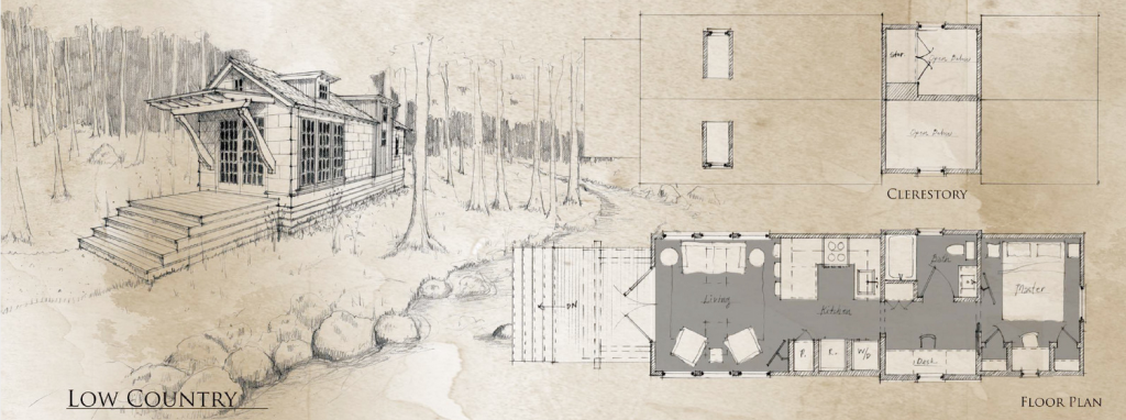 Low Country illustration and floor plan