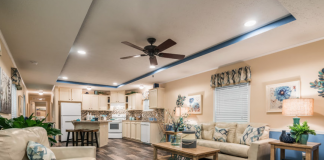 Spotlight on Manufactured Home Builders Kitchen and Living room by Adventure Home Builders