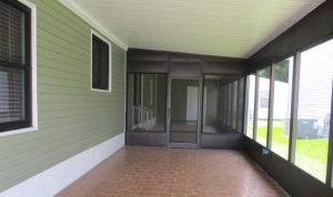 Carport with screened porch