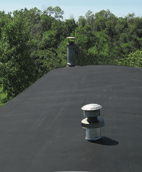 Rubber mobile home roof