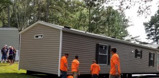 Manufactured Home Installation in Photo and Video Moving a mobile home manufactured Home Installation