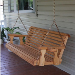 porch swing mobile home curb appeal