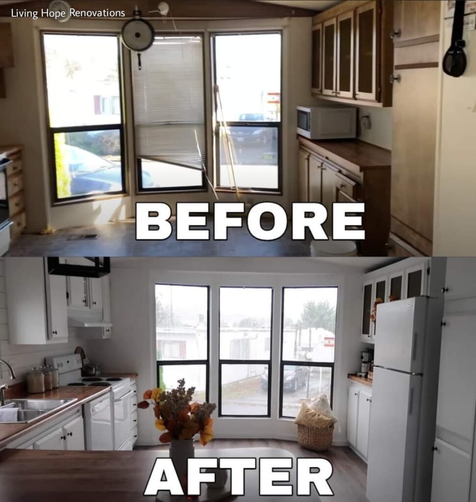 Before After 9 Mobile Home Remodels