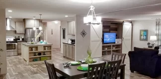 What Is the Difference Between a Mobile and Manufactured Home? Photo of the interior of a manufactured home.