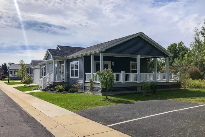 Photo of a double-wide mobile home