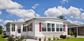 What is the Blue Book on a Mobile Home? Photo of a pre-owned mobile home.